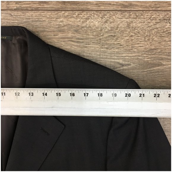 Barcelino Mens Blazer Sport Coat Three Button Casual Jacket Size 46L‎ Wool Suits - Picture 10 of 13